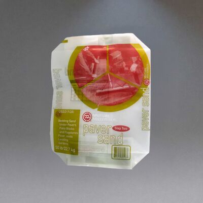 جودة  Labyrinth breathable Heavy Duty PE Valve Bags with Center Seam for 50LB 22.7kg Paver Sand مصنع