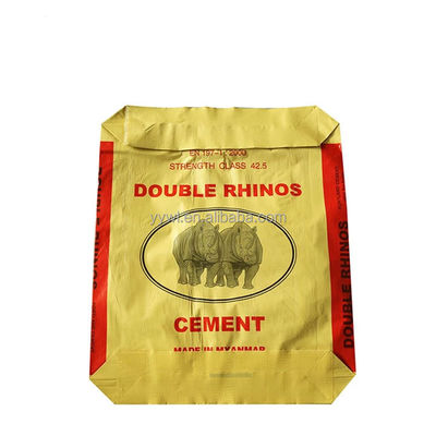 25KG 40KG 50KG PP أكياس فارغة الاسمنت الإعلان ستار بلوك أسفل كيس كيس صمام
