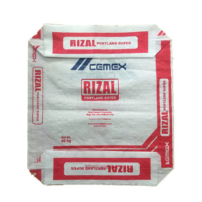Ad Star 50KG 40KG 25KG أكياس الأسمنت كتلة أسفل أكياس PP المنسوجة صمام