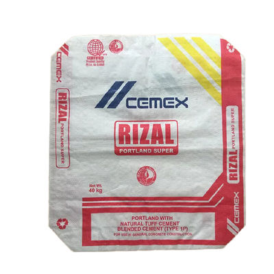 حار بيع 25 كيلوجرام 40 كيلوجرام 50 كيلوجرام إعلان ستار أكياس PP كتلة أسفل حقيبة أكياس الأسمنت صمام كيس الاسمنت