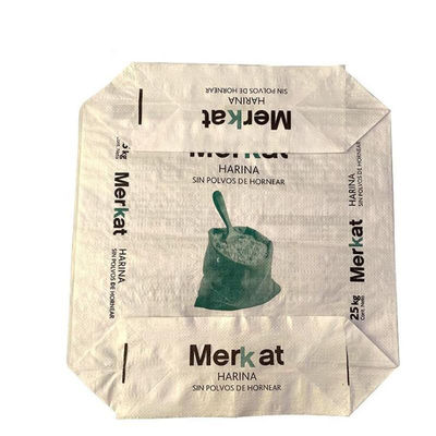 الأسمنت PP البولي بروبلين المنسوجة كيس 25KG 40KG 50KG كتلة أسفل كيس
