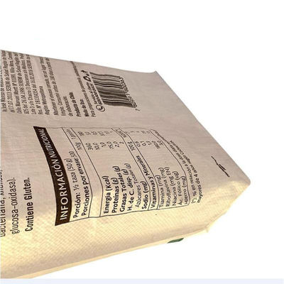 أكياس البولي بروبيلين PP المنسوجة صمام كتلة أسفل أكياس الأسمنت 25 كجم 40 كجم 50 كجم