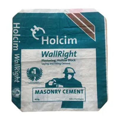 Ad Star أكياس البولي بروبلين المنسوجة المغلفة كتلة أسفل كيس كيس الأسمنت PP 25KG 40KG 50KG