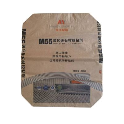 Multiwall 2 Ply Paper Sacks كيس خرساني مقاوم للماء 20 كجم ISO9001 مع لاصق