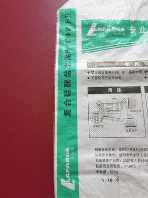 حار بيع 25 كيلوجرام 40 كيلوجرام 50 كيلوجرام إعلان ستار أكياس PP كتلة أسفل حقيبة أكياس الأسمنت صمام كيس الاسمنت