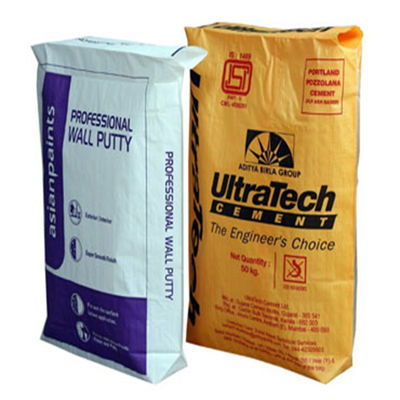 أكياس تغليف الأسمنت الفارغة 20 كجم ، 40 كجم ، 50 كجم ، كيس صمام أسفل بلوك