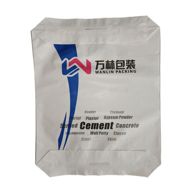 20KG-50KG كيس الاسمنت المنسوج من PP مع صمام أسفل الكتلة وشهادة ISO9001