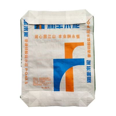 أكياس الإسمنت الفارغة المقاومة للماء 25kg 40kg 50kg غلاف الختم الصوتي الفارغ كيس PP منسوج لبناء مسحوق
