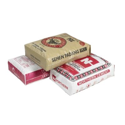 85GSM 50kg كيس أسفل مربع كيس الاسمنت الفارغ كيس الاسمنت