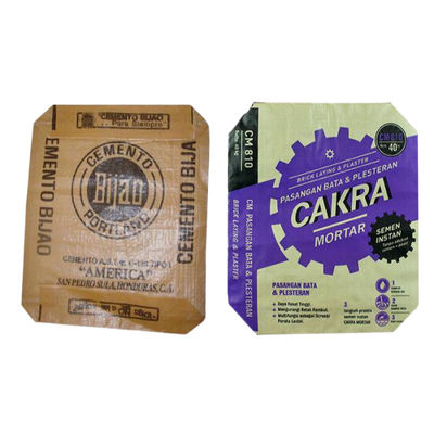 بيع ساخن كيس منسوج كيس أسمنت فارغ كيس صمام PP 25 كيلو 40 كيلو 50 كيلو كيس أسمنت