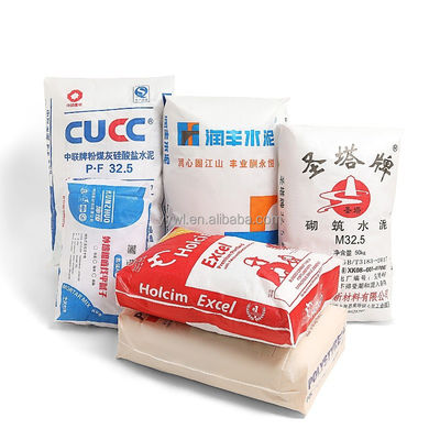 كيس التعبئة للأسمنت AD STAR KON Pp كيس أسمنت منسوج لـ Holcim 25kg إلى 50kg