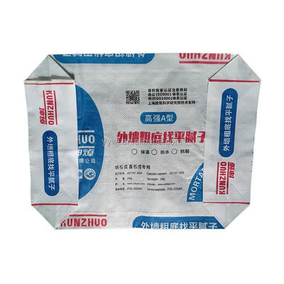 كيس أسمنت صمام الطباعة الكامل Pp كيس طبقة Bopp المنسوج 20Kg 25Kg 40Kg