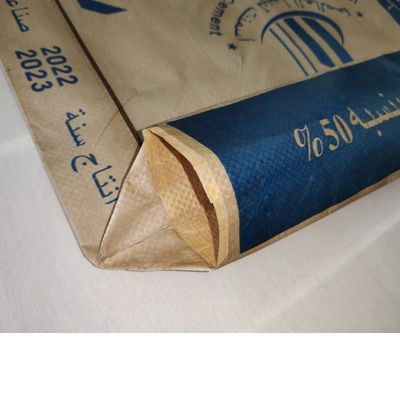 50x64x11cm 85GSM ((65GSM+20GSM) كيس التعبئة البلاستيكي لملء مواد البناء الاسمنتية