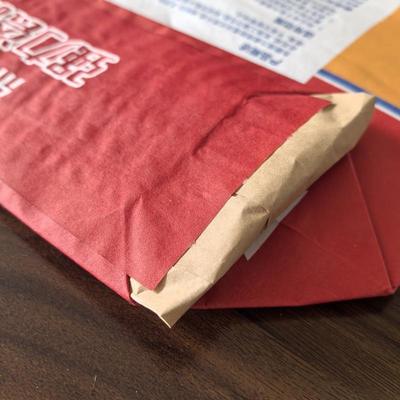 شعار مخصص 3 Ply 80GSM أكياس الأسمنت الورقية 1 Ply الفيلم متعدد الحائط ورق مقاوم للرطوبة ل 20KG البلاط الملصق مقاوم للرطوبة