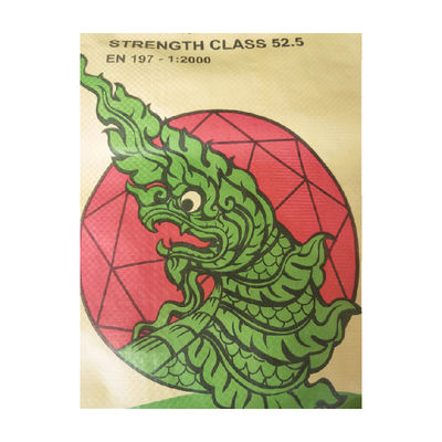 كيس منسوج فارغ لأسمنت 25 كجم 40 كجم 50 كجم كيس صمام PP للطباعة الصناعية والفلكسو