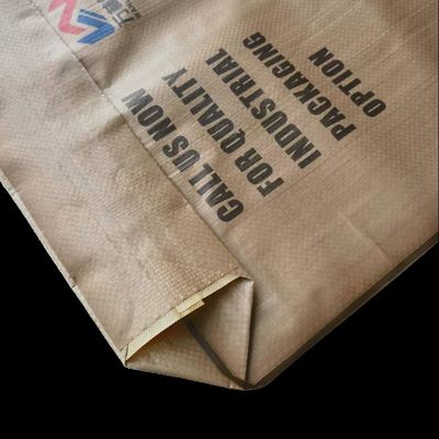 حقيبة صمام PP مقاومة للرطوبة مع ختم حرارة لـ 20-50 كجم من الأسمنت وبودرة الجبس