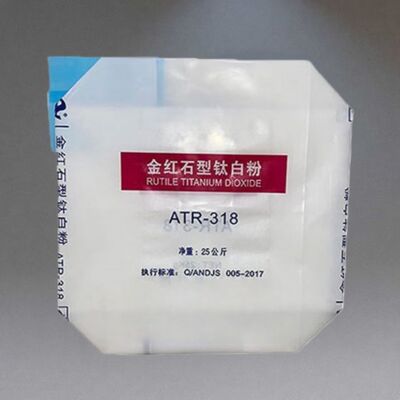 25 كجم أكياس صمام PE الثقيلة للكربون الأسود مع القمامة