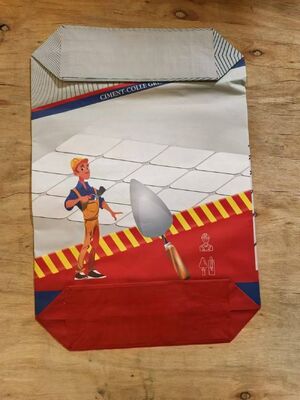 2 طبقة 90GSM حقيبة صمام ورقية مع قاع الكتلة لأكياس التعبئة والتغليف 50kg