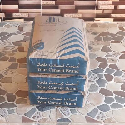 مقاومة للرطوبة الصمام السفلي المربع حقائب الأسمنت PP 70gsm إلى 100gsm عبوة فارغة