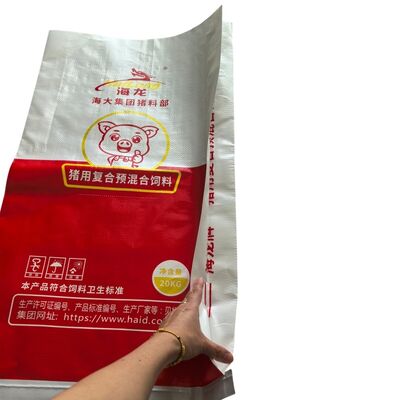 Gravure Printing BOPP Laminated PP Woven Bags for Animal Feed