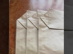 أكياس رمل البولي بروبلين المنسوجة البيضاء لإعادة تدوير أكياس الحصى الفارغة 50 كجم