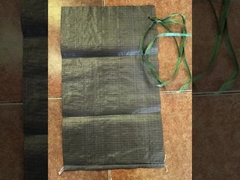 35x66 سم 50LB أكياس حزم الرمل الفارغة أكياس PP منسوجة خيط أسفل معاد تدويرها